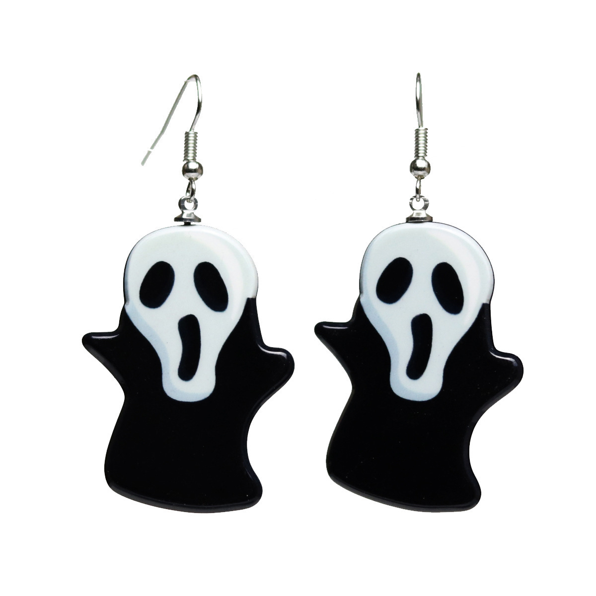 Creative Soft Ceramic Witch Earrings For Halloween Women Hand Painted ...